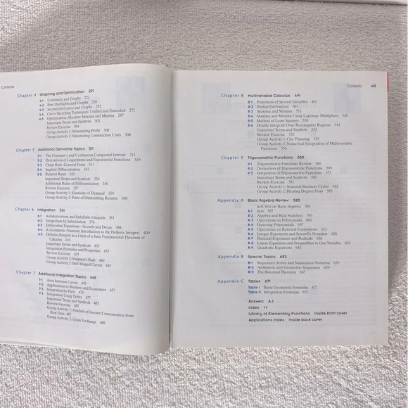 Vintage Calculus Fr Business Economics Life Sciences & Social Sciences  Textbook - Picture 9 of 9